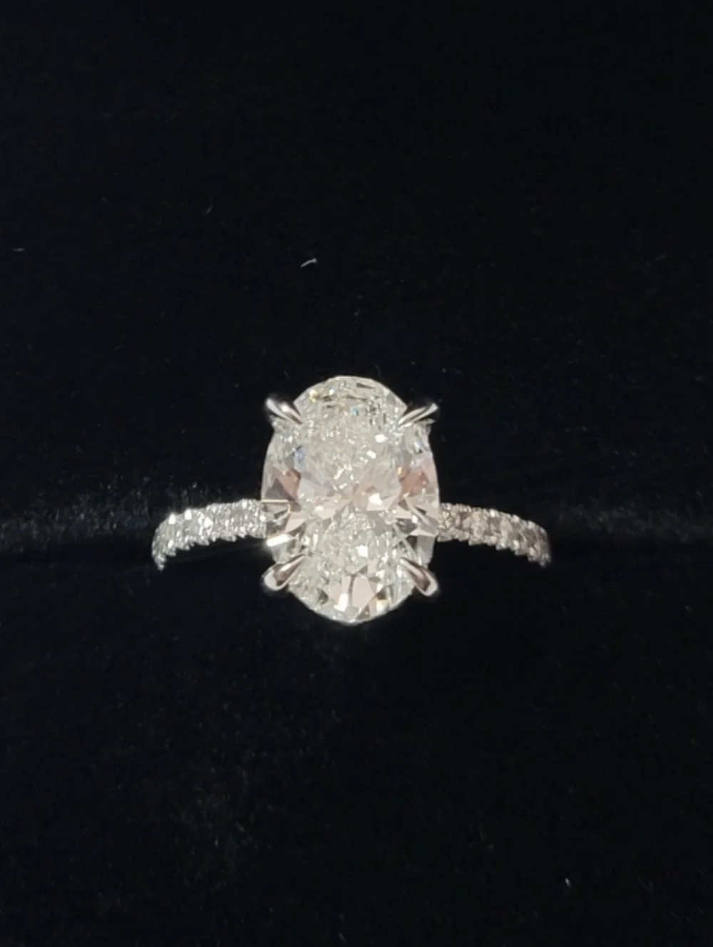 New 3ct Outstanding IGI Certified Lab Grown Diamond, 14k White Gold - Picture 8 of 12